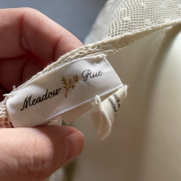 Anthropologie Meadow Rue Lace 3/4 Sleeve Top - Size Small - Picture 6 of 10